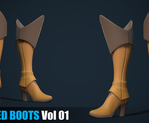 Stylized Boots Vol 01 - Game Ready