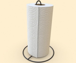 Paper Towel Roll Holder 4K Low-Poly Game-Ready