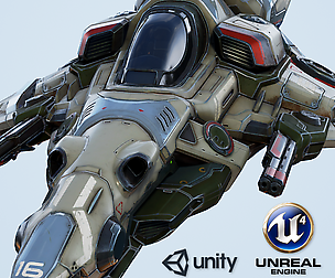Interceptor Ship - game model