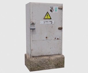 LowPoly electric meter box 2