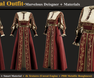 Medieval Outfit- Models+Materials
