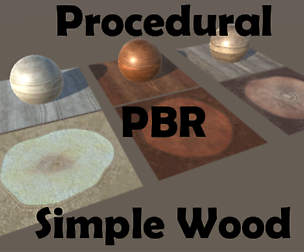 Procedural Simple Wood Texture (PBR)