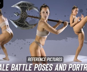 670 Female Battle Poses and Portraits