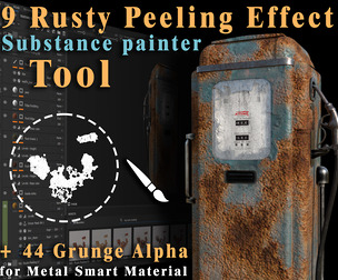 Rusty Peeling Effect Tool for Metal Smart Material
