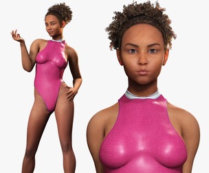 Kali - Pink Bikini Splash