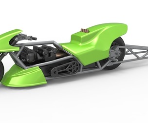 Top fuel dragster motorcycle Scale 1:25