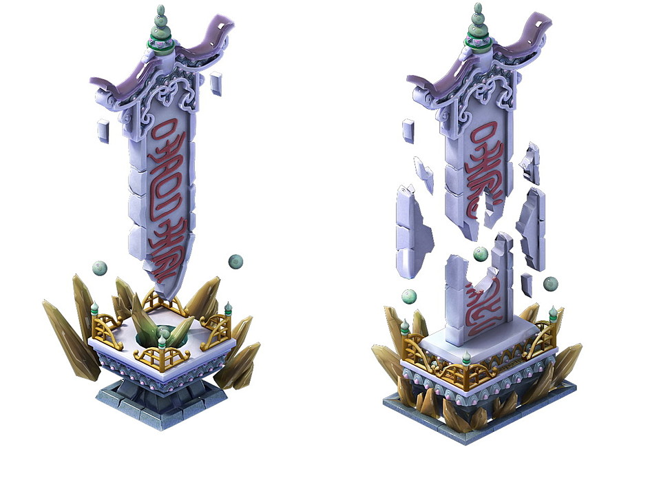 Game Model - Broken Rune Monument