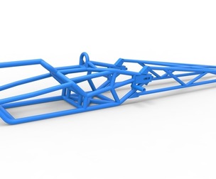 Frame of Top fuel dragster motorcycle Scale 1:25