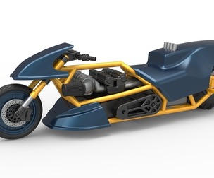 Top fuel Dirt dragster motorcycle 1:25