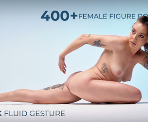 400+ Female Figure Poses - Gabik Fluid Gesture