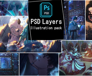 Illustration pack-PSD Files