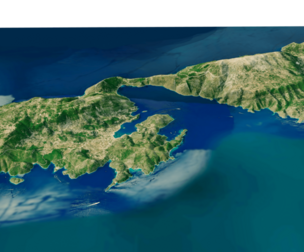 Ithaca Island full 3d model terrain