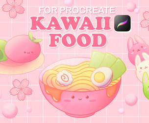 Procreate Stamps Brushes Japanese Food Ramen