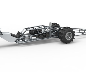 Top fuel Dirt dragster trike 1:25