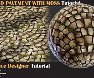 STYLIZED PAVEMENT WITH MOSS Tutorial - VOL 05