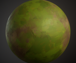 Hand Painted Grass material