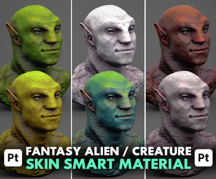 Fantasy Alien / Creature Skin - Substance 3D Painter Smart Material