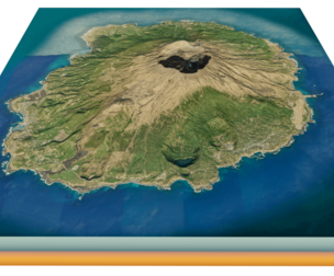 Miyake Island 3d model terrain