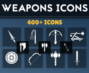 400+ Weapons Flat Icons