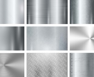 9 Metal Textures, Chrome Iron Silver