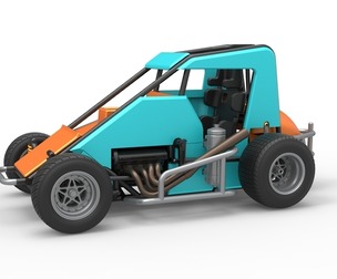Midget car Scale 1:25