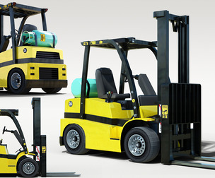 Forklift 3d Model