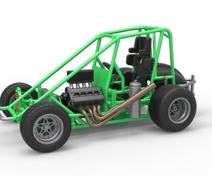 Midget car Base Scale 1:25