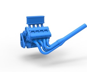 Engine of Midget car Scale 1:25