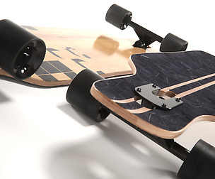 realistic longboard