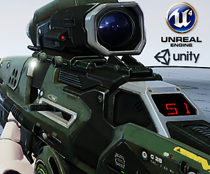 Sci-Fi Assault Rifle - game model
