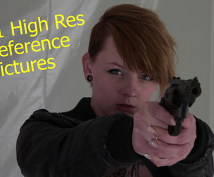 PR0120 - a girl with different weapons
