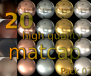 20 high quality matcap pack 2