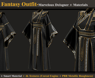 Chinese Fantasy Outfit-Models=Materials