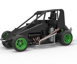 Pavement Midget car Scale 1:25