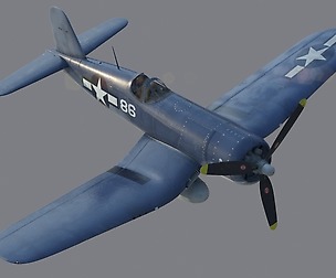 US Navy Fighter Aircraft F4U Corsair
