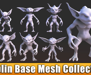 Goblin Character Base Mesh Set