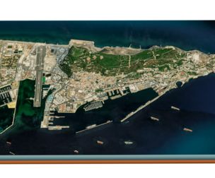 Gibraltar 3d model terrain