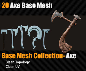 20 Axe Base Mesh