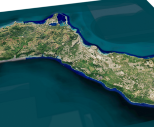 Guam Island 3d model terrain