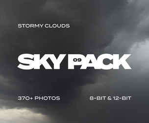 SKY PACK 09 / Stormy Clouds — photo reference pack