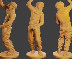 Conflict Scene Figurine Print ESFP1 004