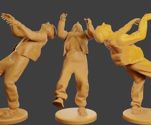 Conflict Scene Figurine Print ESFP1 006