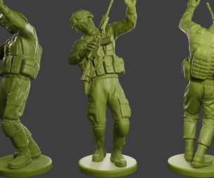 Conflict Scene Figurine Print ESFP1 011