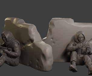 Conflict Scene Figurine Print ESFP1 013