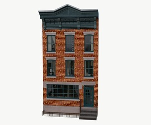 LowPoly FACADE West Village Townhouse