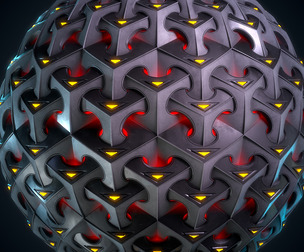 Hard Surface material - VOL 02 - Maps - SBsar (sci-fi Pattern)