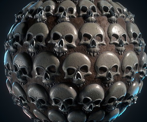 Skull Material - VOL 01 - Maps - Sbsar