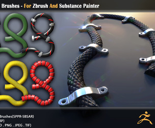Dynamic Hose Brushes - For Zbrush And Substance Painter