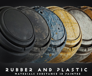 Plastic and Rubber Smart Materials substance Painter Vol 03