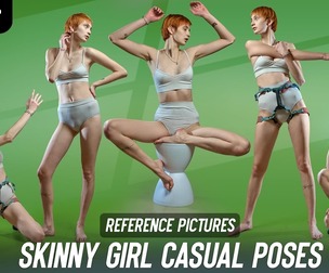 760 Skinny Girl Casual Poses